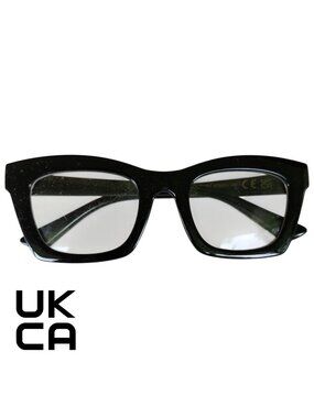 Fifth & Ninth "Helena" Blue Light Blocking Glasses Chunky Black Frames